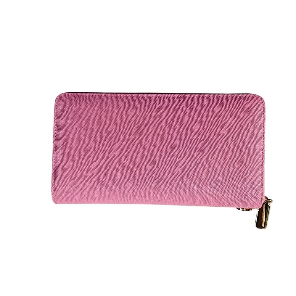 New Pink & Gold Chelmon Zip Around Wallet with Wrist Strap Lots of Card Slots